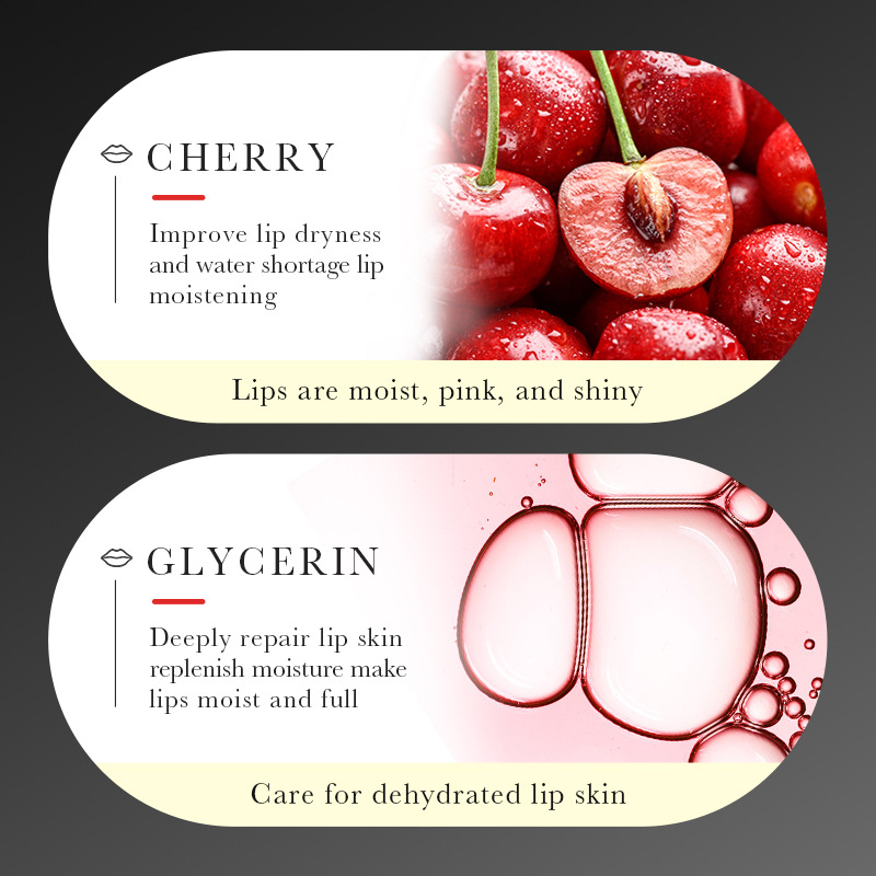 Full English SADOER Cherry Nourishing Lip Mask: Moisturizing and hydrating lips, lip care, cross-border wholesale Application Scenario