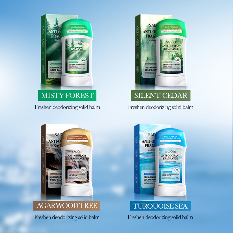 Cross-border wholesale of SADOER Refreshing Solid Perfume for Summer Sweat and armpits full figure