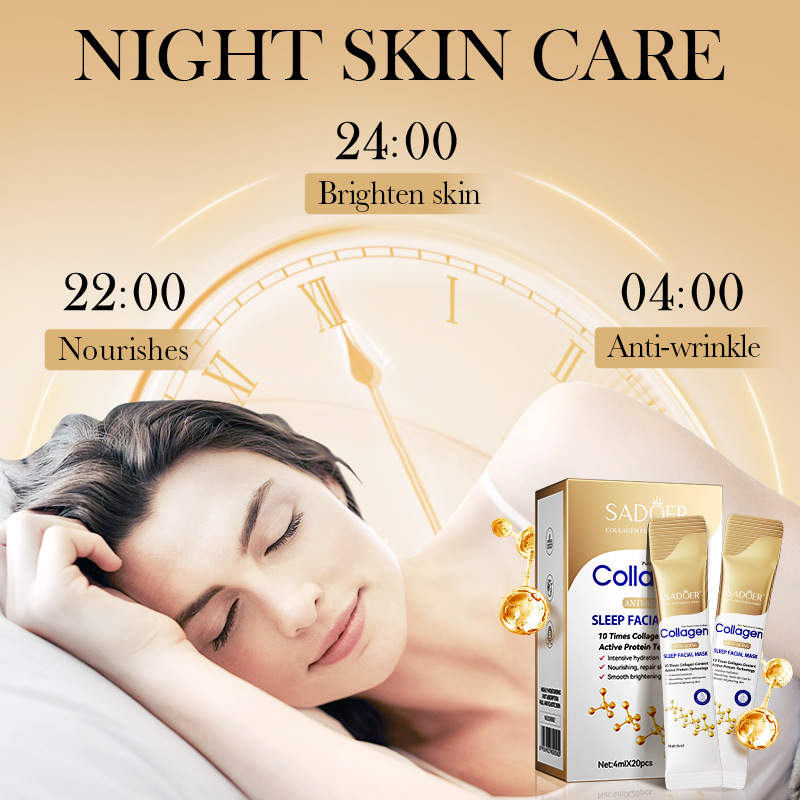 SADOER Bone Collagen Anti-wrinkle Sleeping mask Hydrating and Moisturizing Facial mask for cross-border export Item Picture