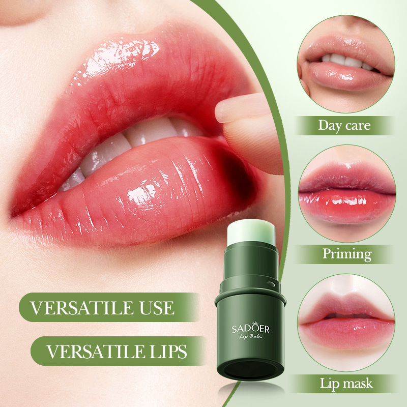 All-english SADOER Avocado Moisturizing Lip Balm for autumn and winter lip care, cross-border export wholesale details Picture