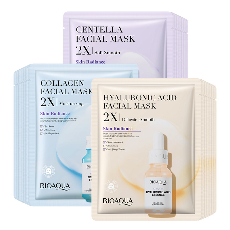 BIOAQUA Centella asiatica Collagen Mask Hydrating, Moisturizing, Refreshing and skin-Nourishing Mask Sheet Set Cross-border wholesale Item Picture
