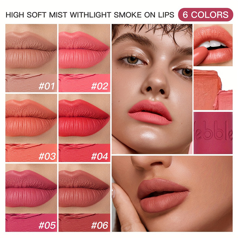 USHAS European and American cross-border stock lipstick Waterproof non-stick cup Long-lasting non-smudging velvet matte Lipstick FBC032 Specification drawing