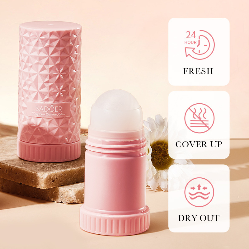SADOER Peach White Tea Plant Essence Perfume with lingering fragrance and refreshing roll-on, cross-border trade Specification drawing