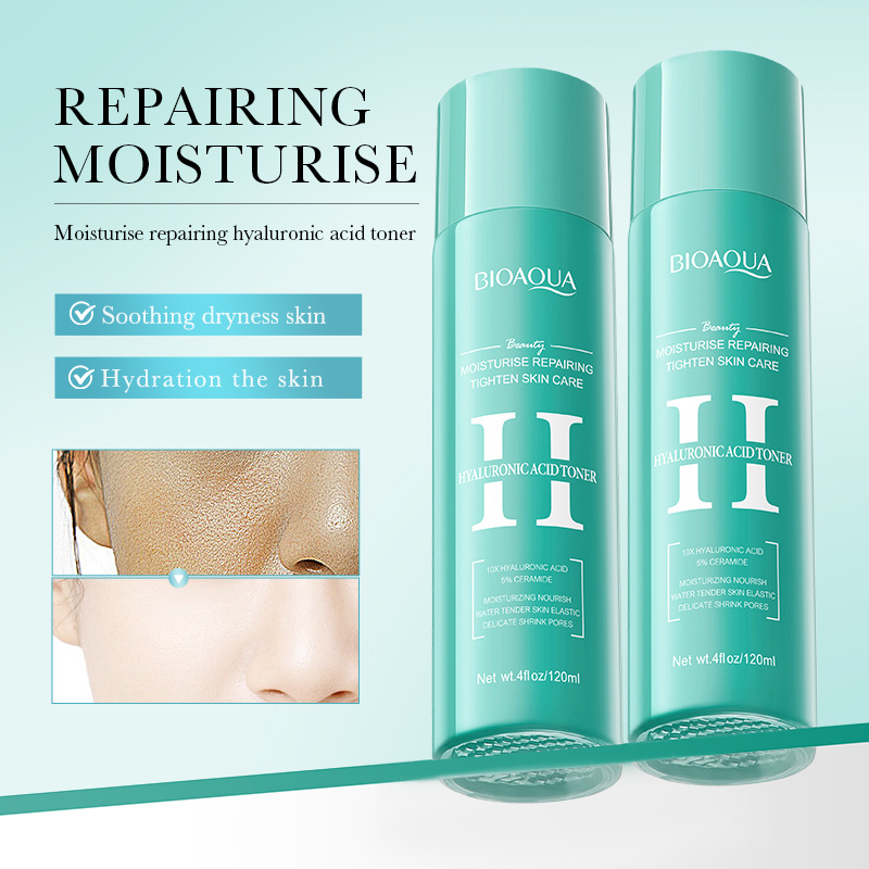 All-english BIOAOUA Hyaluronic Acid Moisturizing and Repairing Toner, Hydrating and Nourishing Moisturizing Water Cross-border export wholesale details Picture