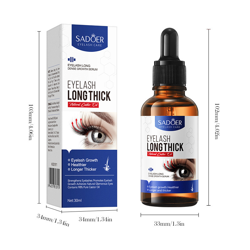 Cross-border export wholesale of SADOER eyelash thickening mascara and slimming Thickening essence in full English Item Picture