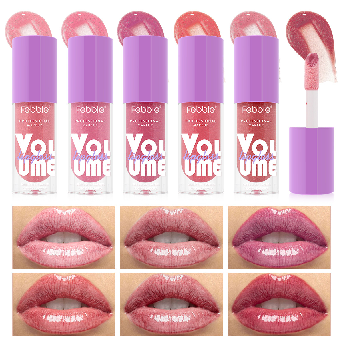 USHAS European and American cross-border stock Fine Flash lip gloss, waterproof, long-lasting, non-fading, non-staining cup lip gloss lipstick LG2585 full figure