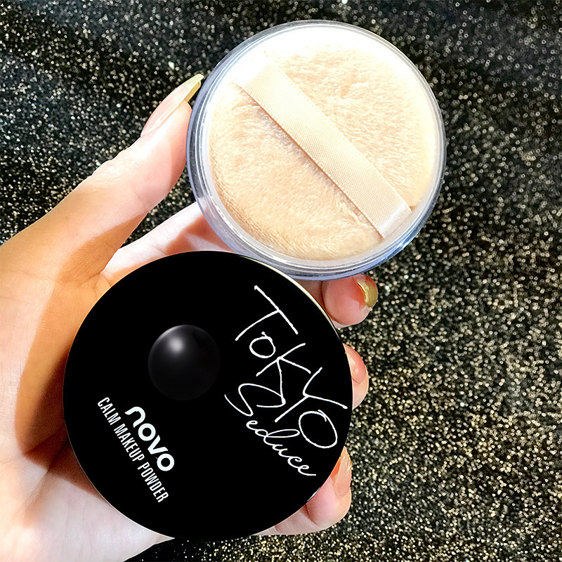 NOVO Mineral Hydrating Skin-Friendly Setting Powder, Oil-Control matte Loose Powder, affordable and practical. Official Flagship Store for Students full figure