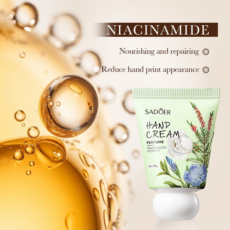 Cross-border wholesale of SADOER Silver Mountain Spring Perfume Hand Cream and hydrating autumn and winter Hand cream in English Specification drawing