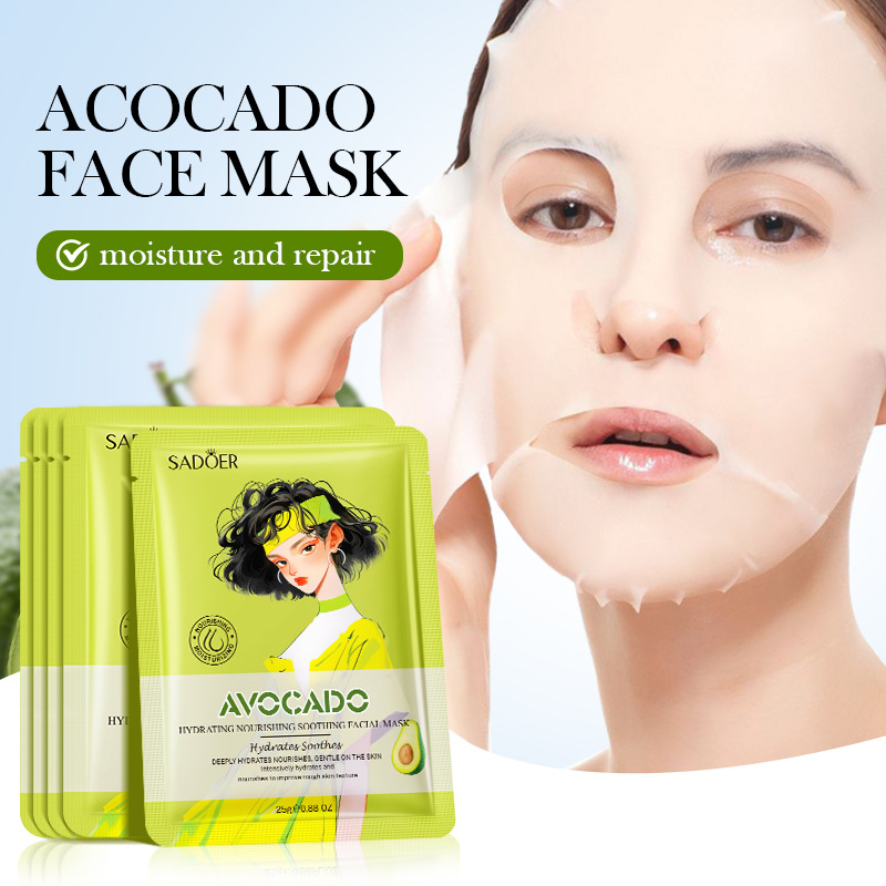 Cross-border wholesale of SADOER grape seed anti-wrinkle and hydrating Facial mask Moisturizing Mask in English Application Scenario