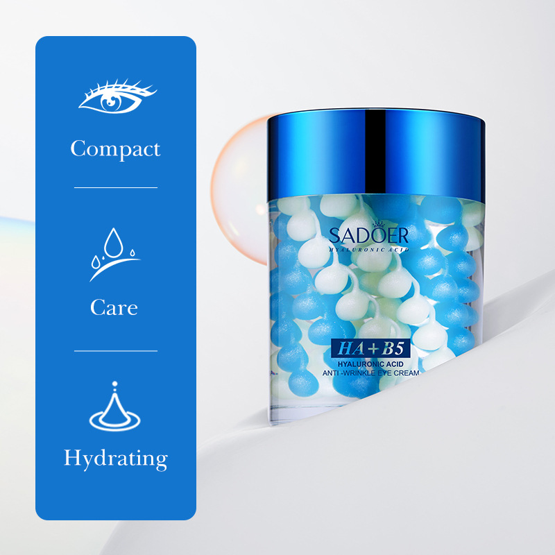 All-english SADOER Hyaluronic Acid B5 Anti-wrinkle and Anti-wrinkle Eye Cream Moisturizing and hydrating Eye Cream Cross-border export wholesale details Picture