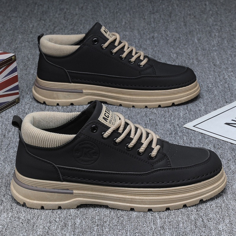 Martin Boots Men's spring new breathable workwear shoes for men, trendy and versatile thick-soled sporty casual sneakers for men Application Scenario