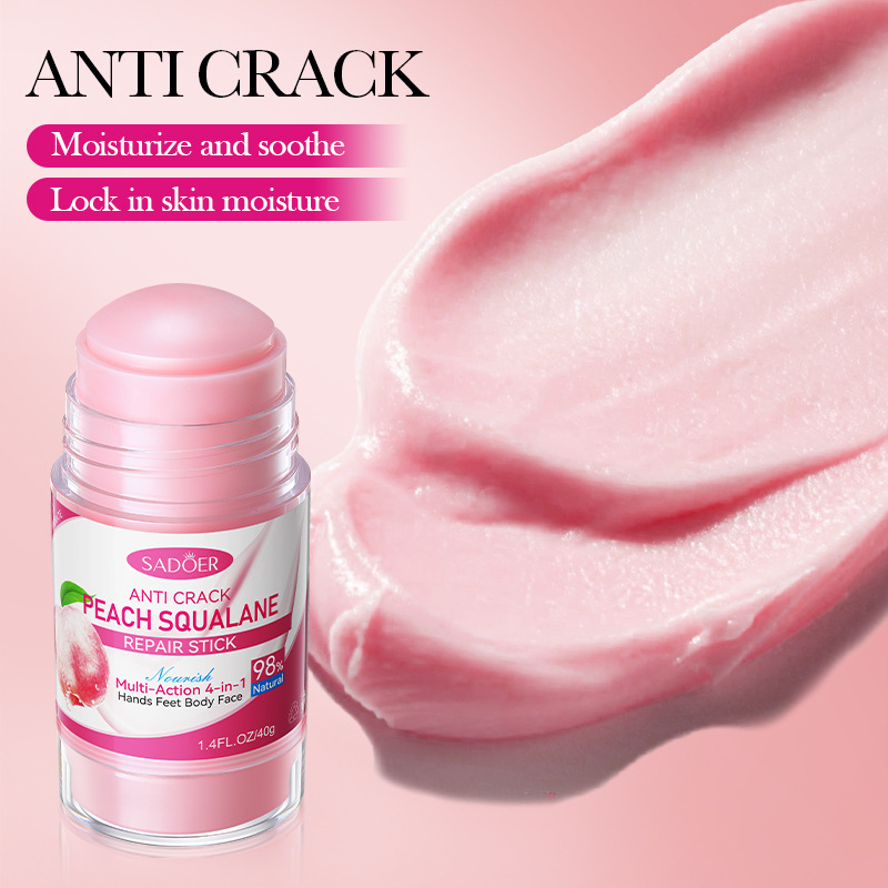 Full English SADOER Anti-Cracking Squalane Peach Foot Cream Anti-cracking Care Foot Cream Cross-border export wholesale Specification drawing