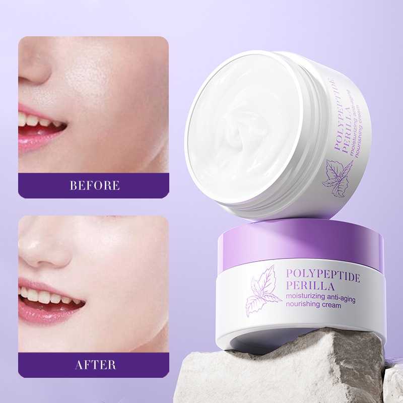 All-english BIOAOUA Polypeptide Perilla Moisturizing Anti-Wrinkle Cream Deep Hydrating Moisturizing Cream Cross-border export wholesale Application Scenario