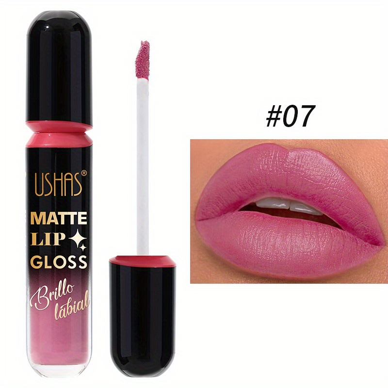 USHAS European and American cross-border moisturizing non-stick cup liquid waterproof lipstick, 6-color lip gloss, matte lip gloss, in stock for wholesale Application Scenario