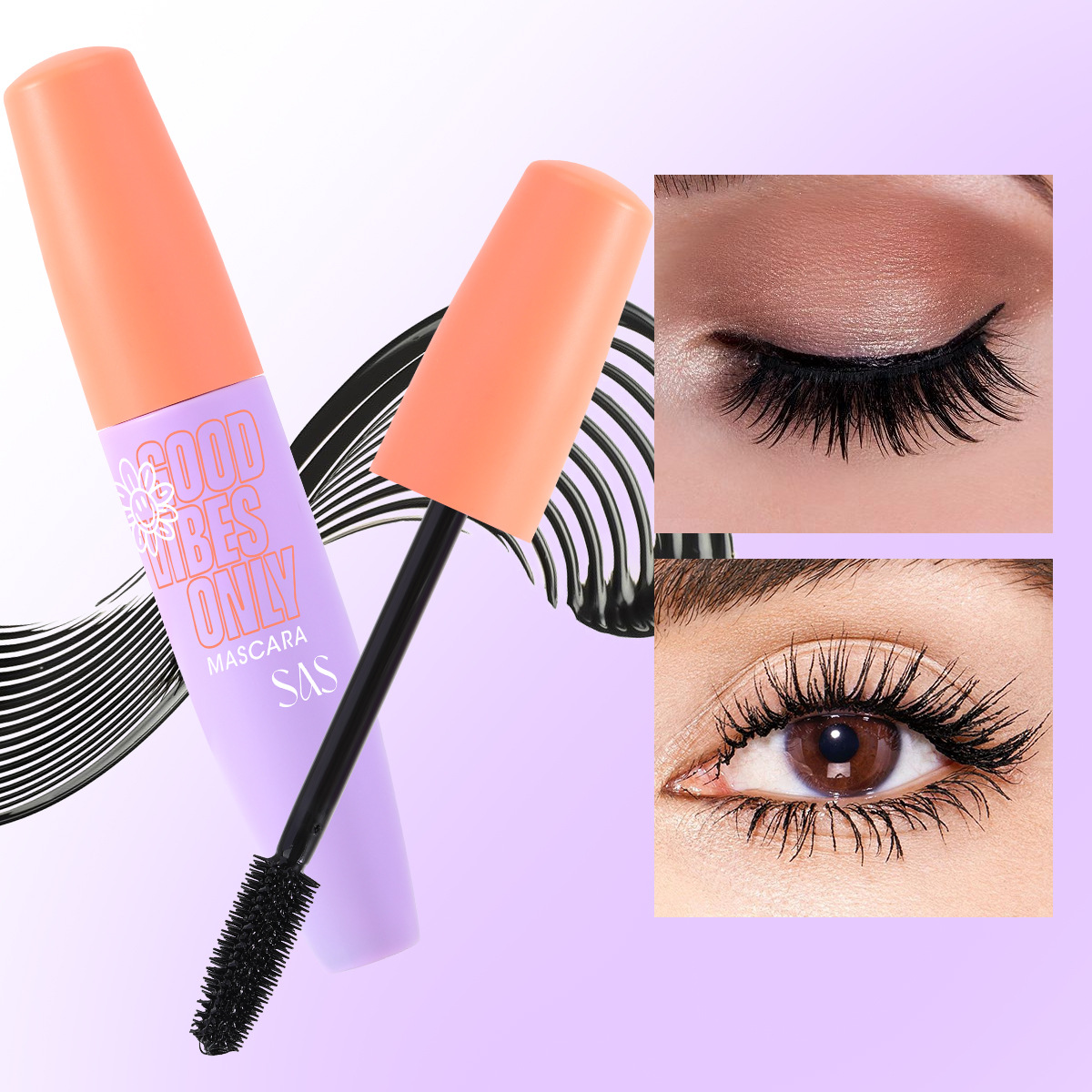 USHAS Amazon's best-selling cross-border mascara is waterproof, non-smudging, long, thick and curling. SAC062 is in stock Specification drawing
