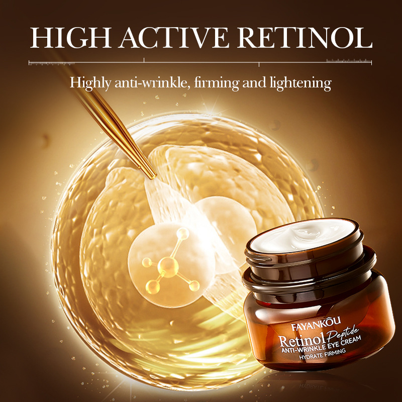 FAYANKOU Retinol Peptide Anti-Wrinkle Eye Cream, Anti-wrinkle, Hydrating, Moisturizing and Firming Eye Cream for cross-border export Specification drawing