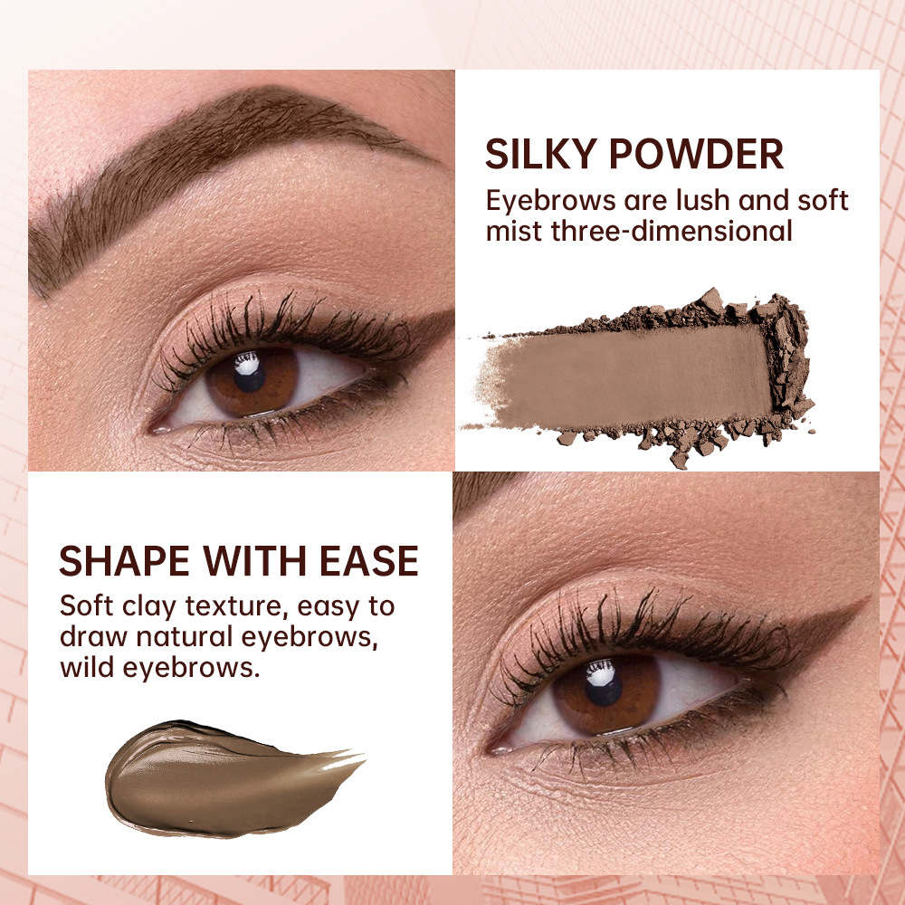 SAS Cross-border Makeup is selling well: Natural contouring and fine 1-grid eyebrow Powder + 1-grid eyebrow Cream SEB001 Specification drawing