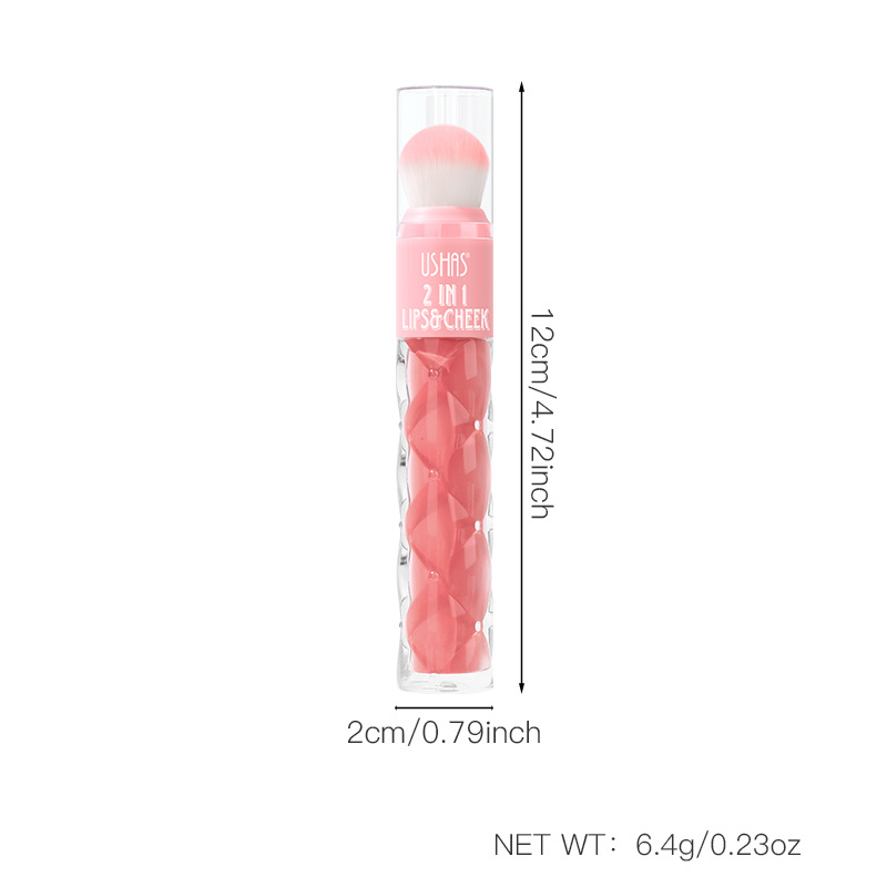 USHAS cross-border bestseller: Long-lasting, natural and energetic liquid blush with brush Item Picture