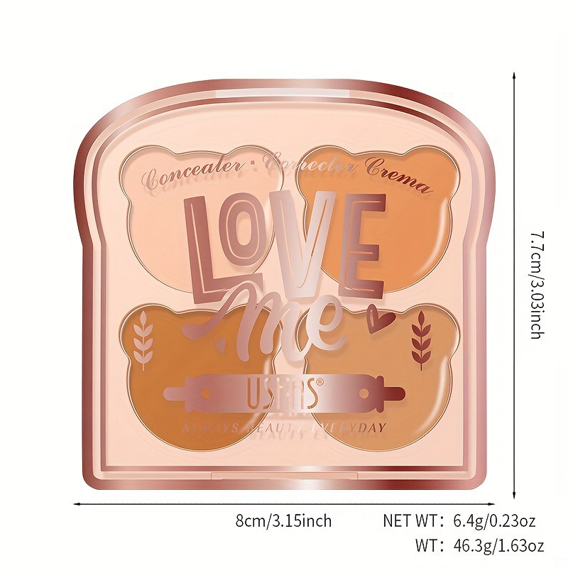 USHAS cross-border in-stock hot seller Concealer Four-color Highlighter Contour and brightening Facial Makeup ES4171A+B Item Picture