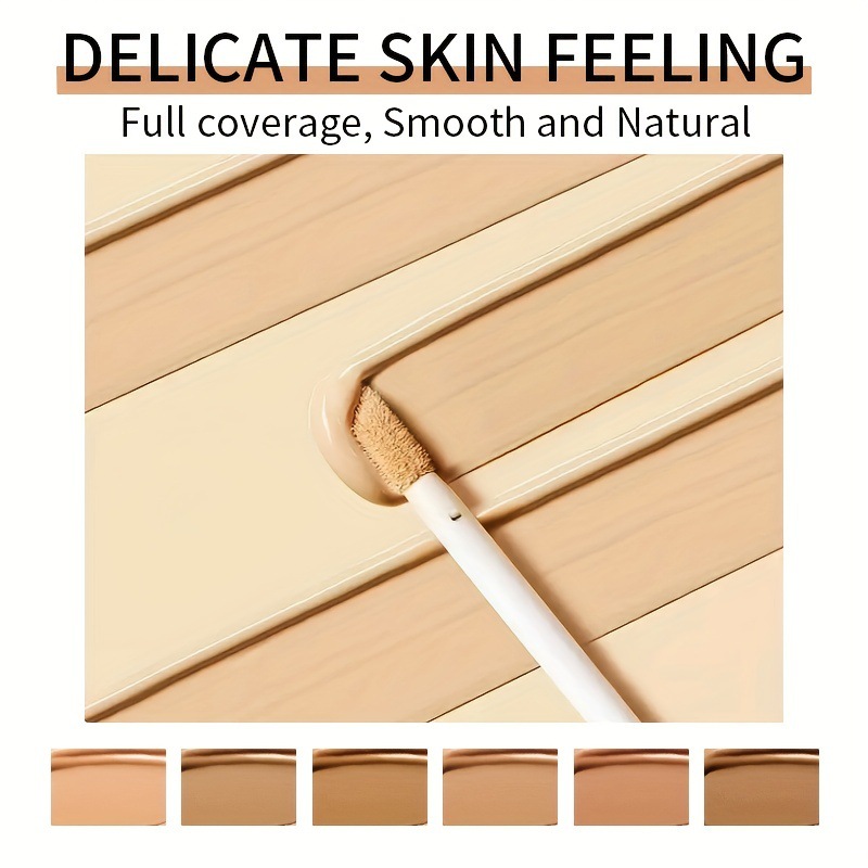 USHAS European and American cross-border 6-color concealer pen for acne marks, spots, dark circles, acne contouring, and water resistance Specification drawing