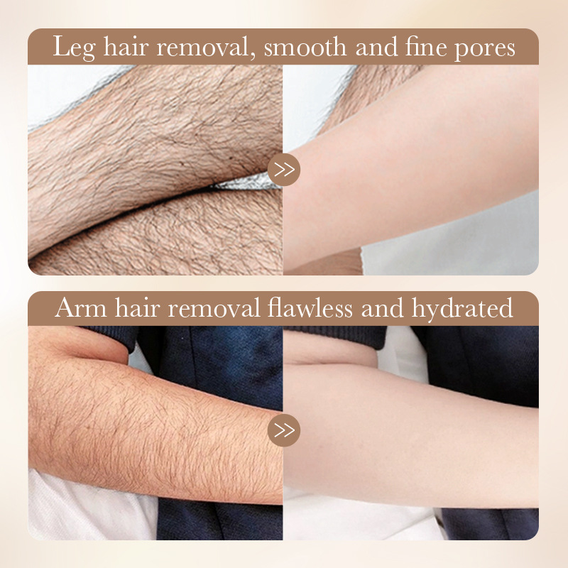 All-english BIOAOUA Rice Purees Whitening and Soothing Hair Removal Cream, leg hair removal and Body Hair Removal Cream Cross-border wholesale Application Scenario