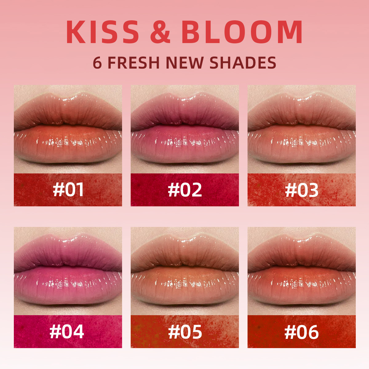 USHAS Cross-border Bestseller Export Brightening and Moisturizing Double-Layer Lip Oil ULG005 Specification drawing