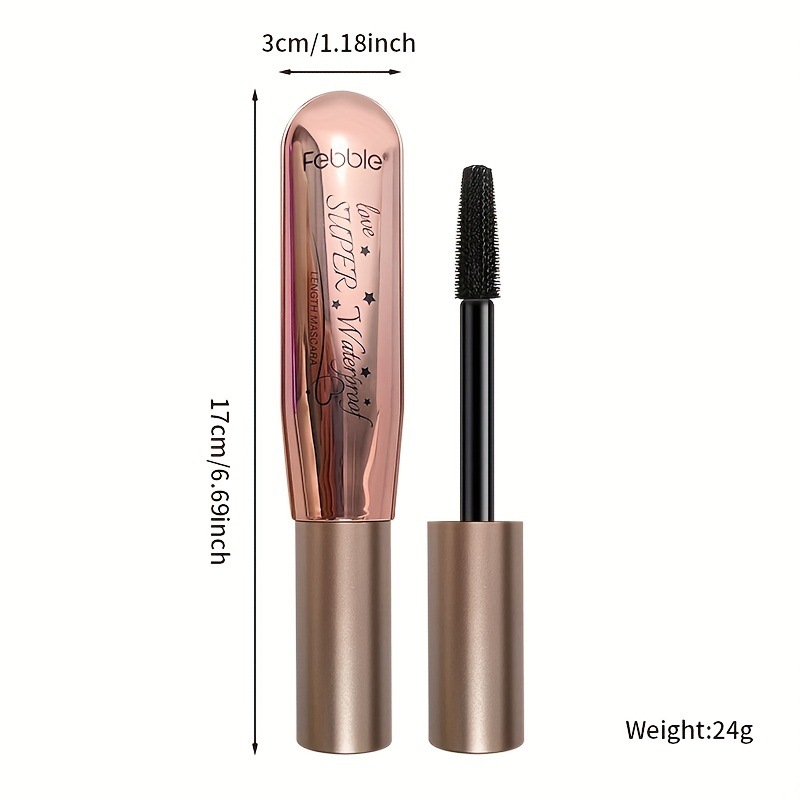 USHAS cross-border hot stock black mascara that does not stain, is waterproof, slender, curls naturally and is not prone to color smudging Item Picture
