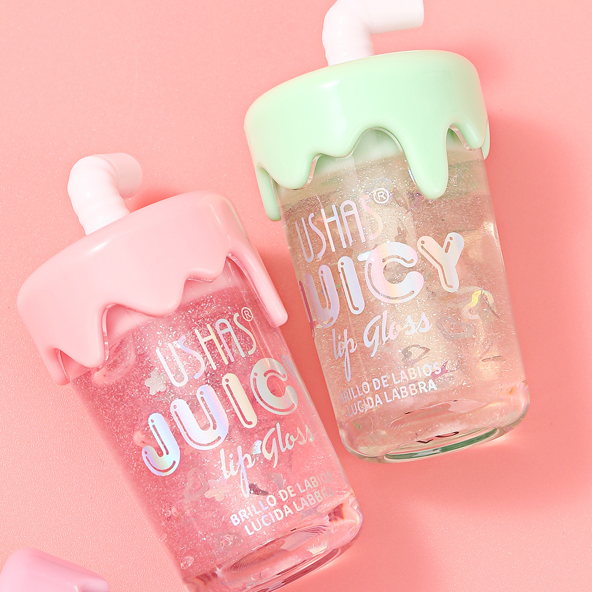 USHAS Amazon's best-selling cross-border moisturizing lip gloss, long-lasting moisture, transparent lip gloss and lip gloss, non-stick cup Specification drawing