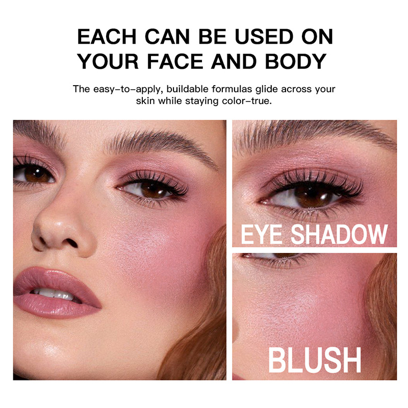 USHAS cross-border stock blush from Europe and America is light, fine, long-lasting waterproof, and can enhance your complexion naturally. UF055 Specification drawing