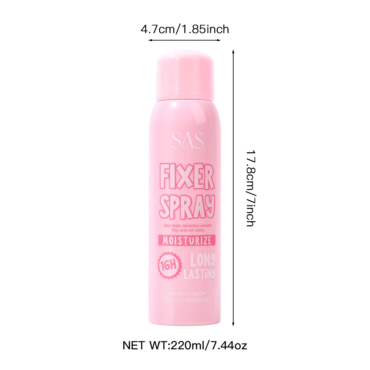 USHAS cross-border exclusive in-stock hot sale waterproof, sweat-proof, long-lasting, non-smudging, moisturizing, oil-controlling, hydrating and setting spray Item Picture