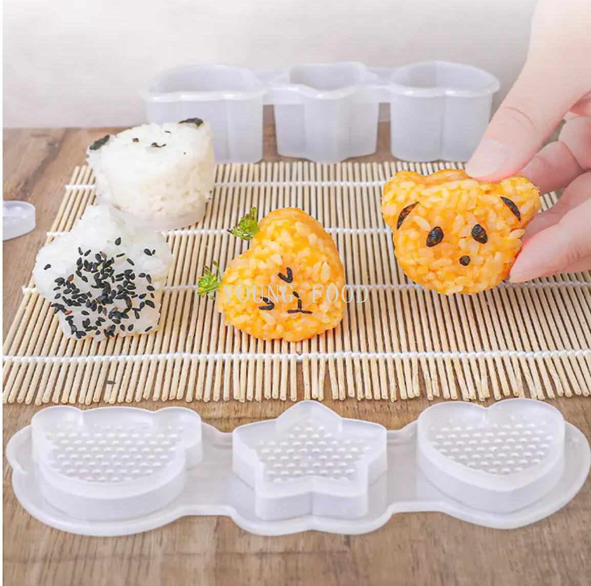 包邮！日本进口厨房用品创意生活百货 INOMATA 塑料寿司模具2个形详情2