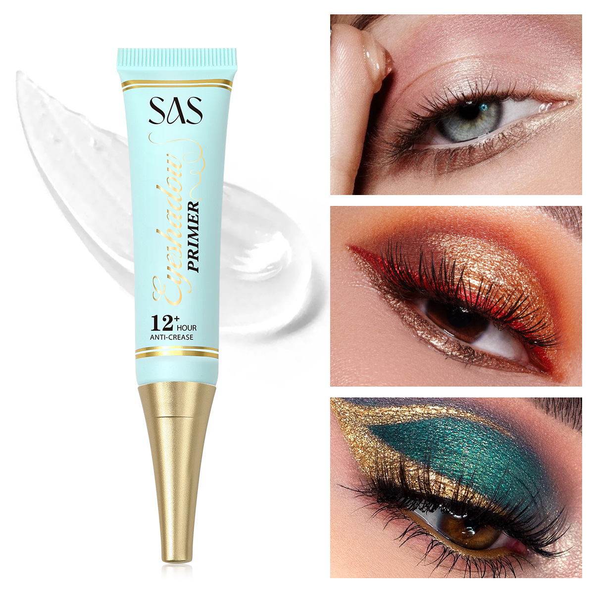 (Display Box) European and American cross-border stock eye base cream, long-lasting waterproof and non-smudging, 24 bottles per box SAC094 details Picture