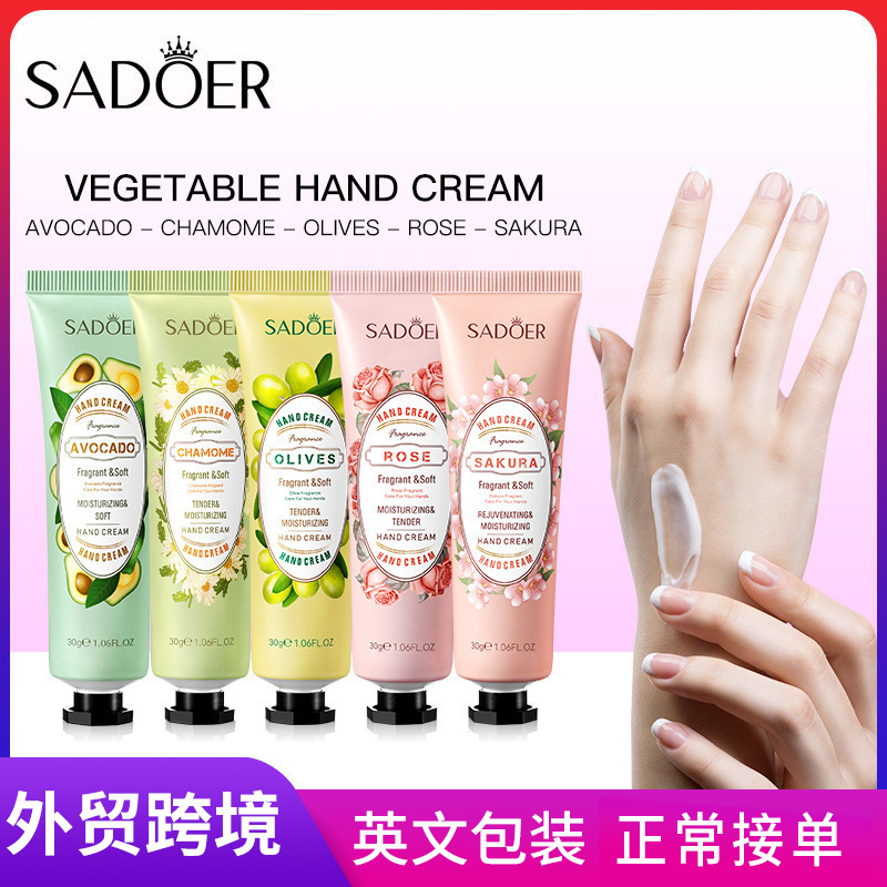 Cross-border wholesale of SADOER plant-based Hand Cream for hydrating and moisturizing full figure