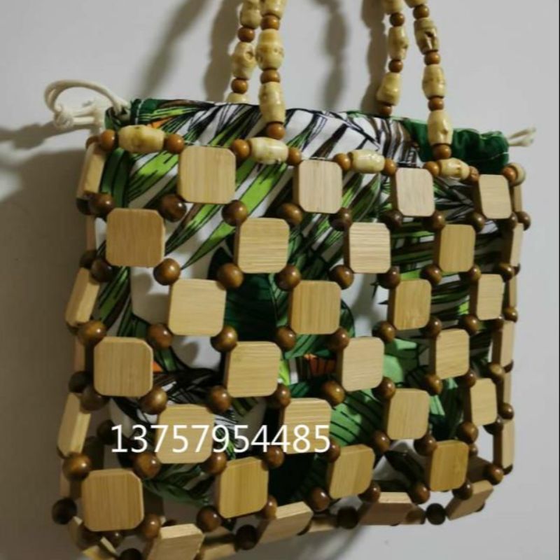 竹编复古手提包 日式包竹编包 竹包 茶包 茶道收纳包手工白底实物图