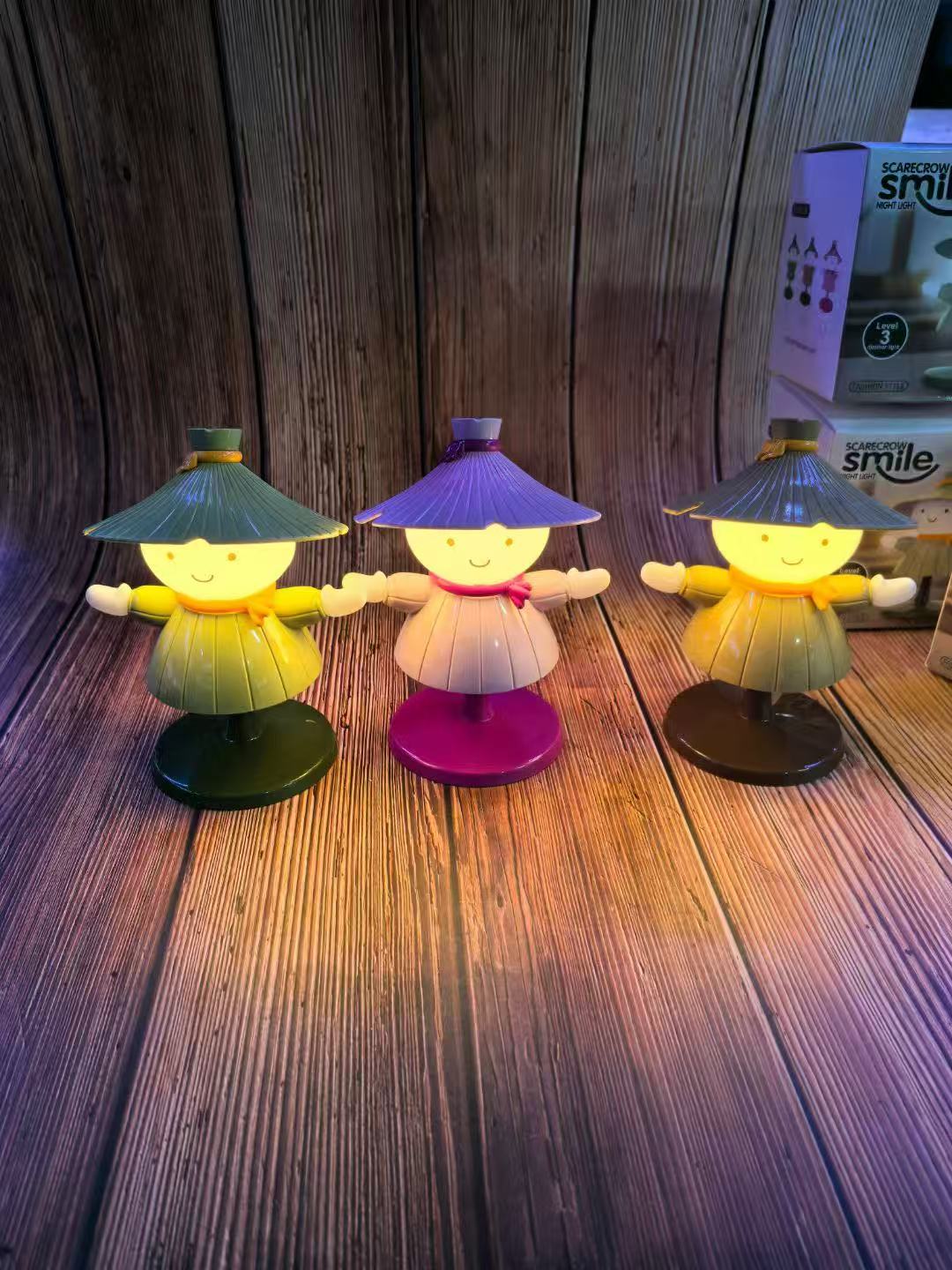 创意卡通动物小夜灯LED室内床头卧室学习小台灯桌面礼品摆件