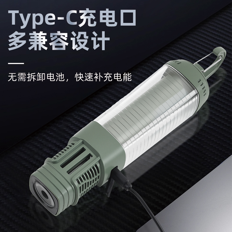 Outdoor led camping lights, field mosquito repellent lights, portable charging emergency lights, tent outdoor ambient lighting lights, long-lasting flashlight stands, tent ambient hanging lights, mosquito-killing lights Application Scenario