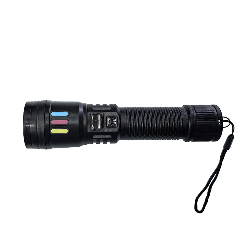 TX60 pantalla digital linterna de plástico linterna de plástico zoom telescópico linterna de luz brillante linterna de enfoque recargable USB mini linterna de luz brillante portátil Specification image