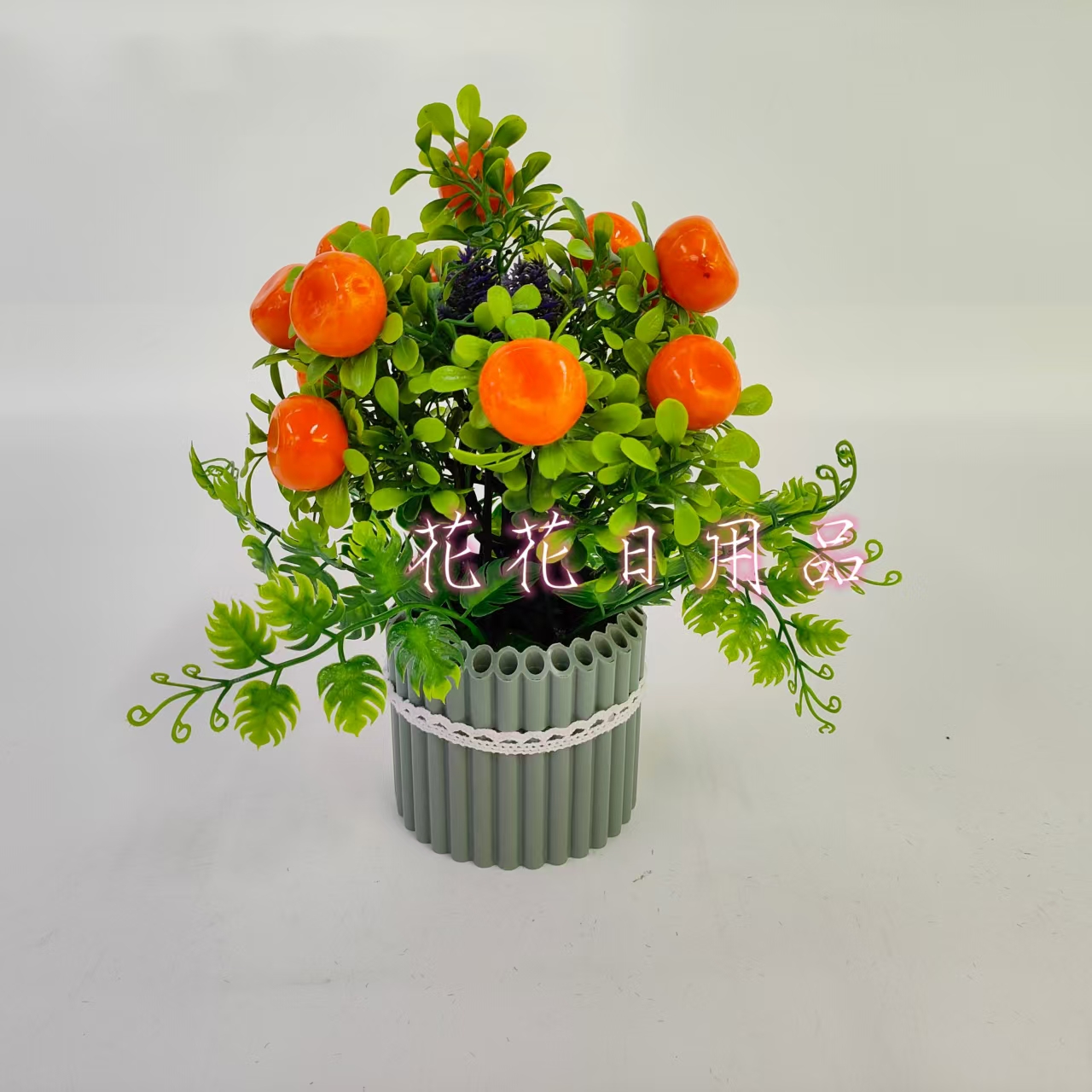 Artificial flowers, artificial flower bonsai, plastic POTS, artificial fruits, decorative ornaments Application Scenario
