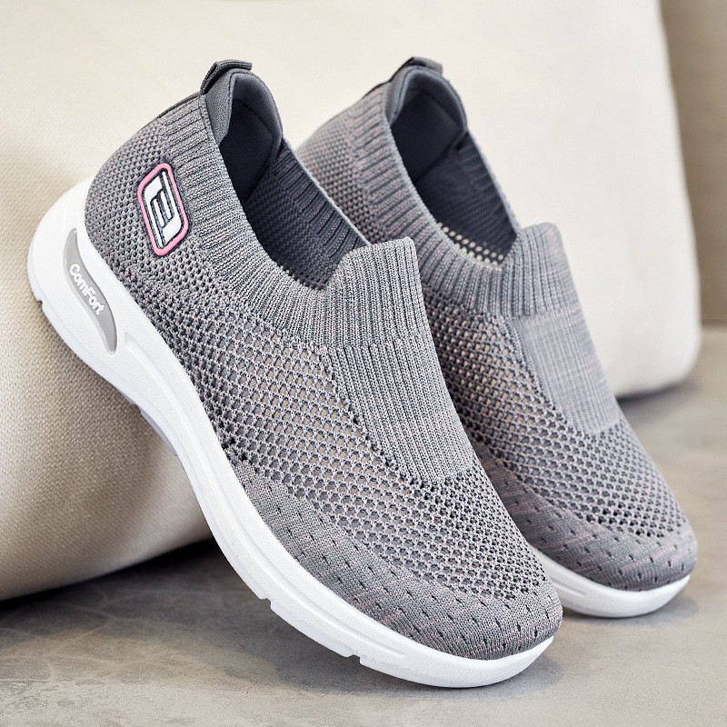 Summer new cross-border trade casual mom shoes for women, Douyin same style socks, net shoes, soft-soled sports shoes for women Specification drawing
