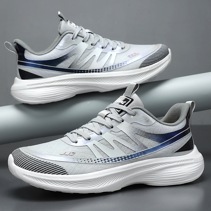 Men's tennis shoes, breathable and non-smelly feet, sports and casual shoes, couple style running shoes, solid-colored men's shoes, lightweight running shoes full figure