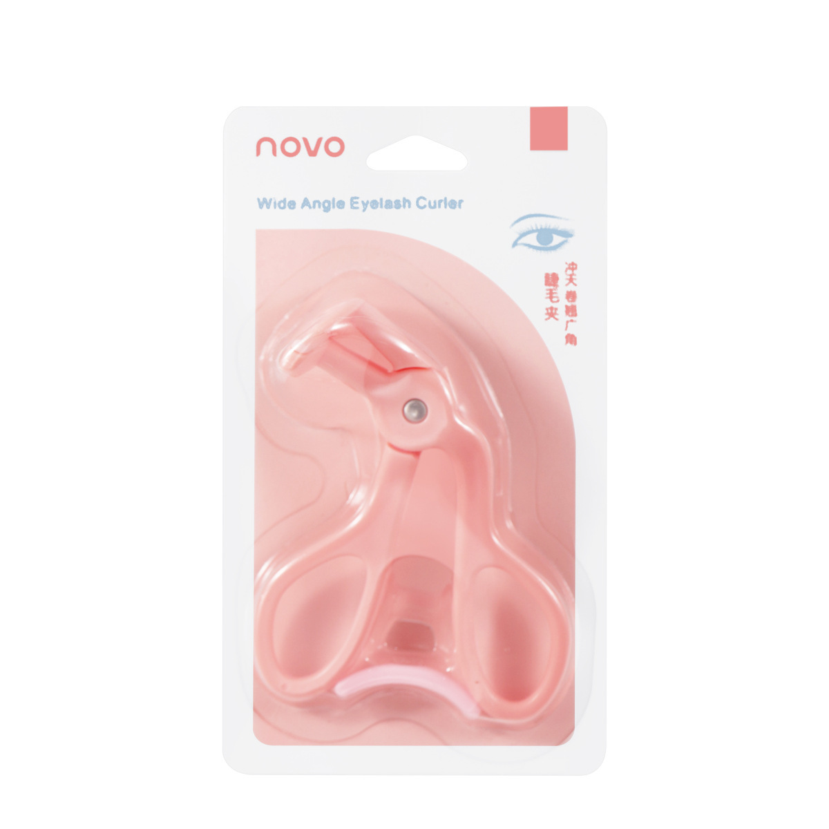 NOVO Skylift Wide-angle Eyelash Curler, a portable local eyelash curler that ensures long-lasting curling and does not pinch the eyelids Item Picture
