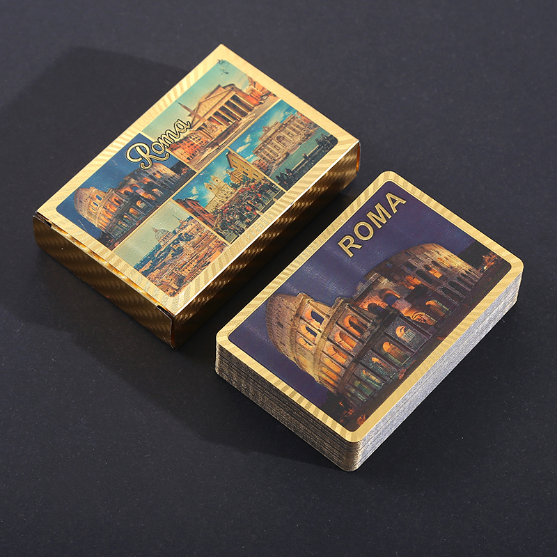 塑料扑克PET定做旅游纪念品SOUVENIR客户图案订做定制促销礼品详情9