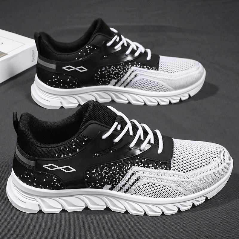 Spring new fashionable sporty men's shoes, soft-soled breathable casual shoes, trendy student shoes, sent by the manufacturer details Picture