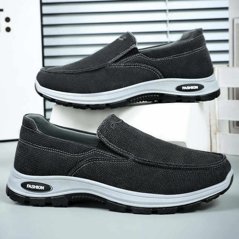 Men's casual shoes, new summer style, old Beijing cloth shoes, single shoes for one foot, dad shoes, soft-soled, not tiring to the feet, work shoes full figure