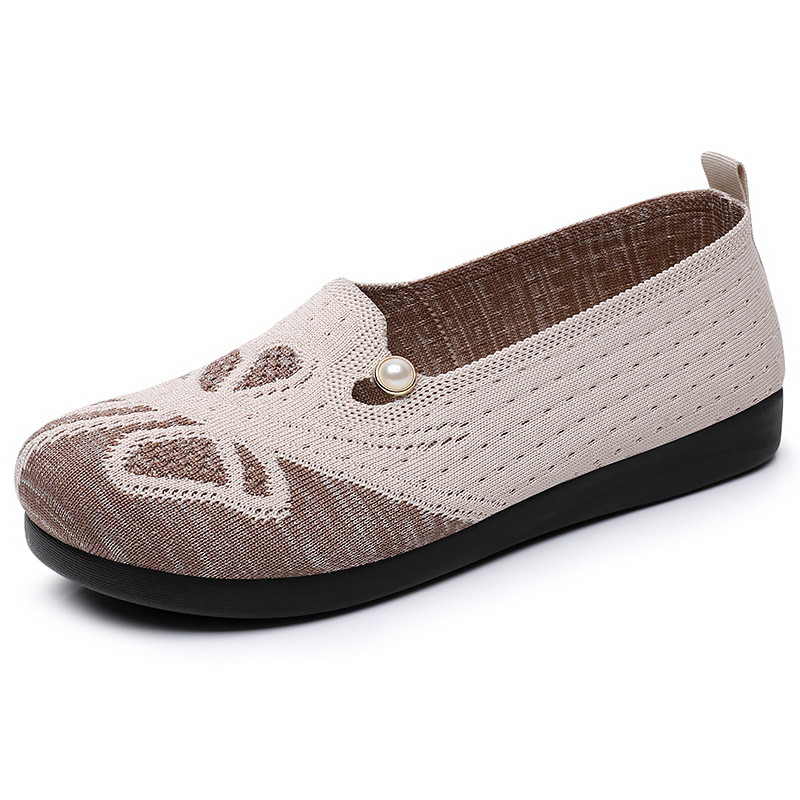 Women's shoes, shoes for middle-aged and elderly mothers, lightweight old Beijing cloth shoes, flat shoes, soft-soled shoes that don't tiring the feet, single shoes, casual shoes Item Picture