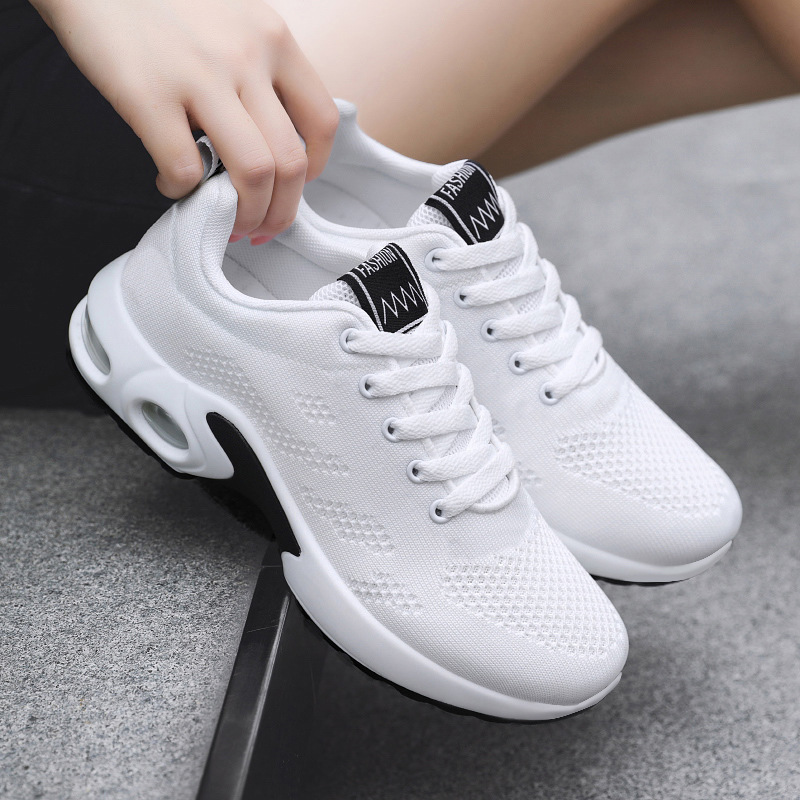 Women's casual shoes, cross-border large-sized air-cushioned shoes, TEMU women's shoes, versatile soft-soled breathable sports shoes, running shoes details Picture