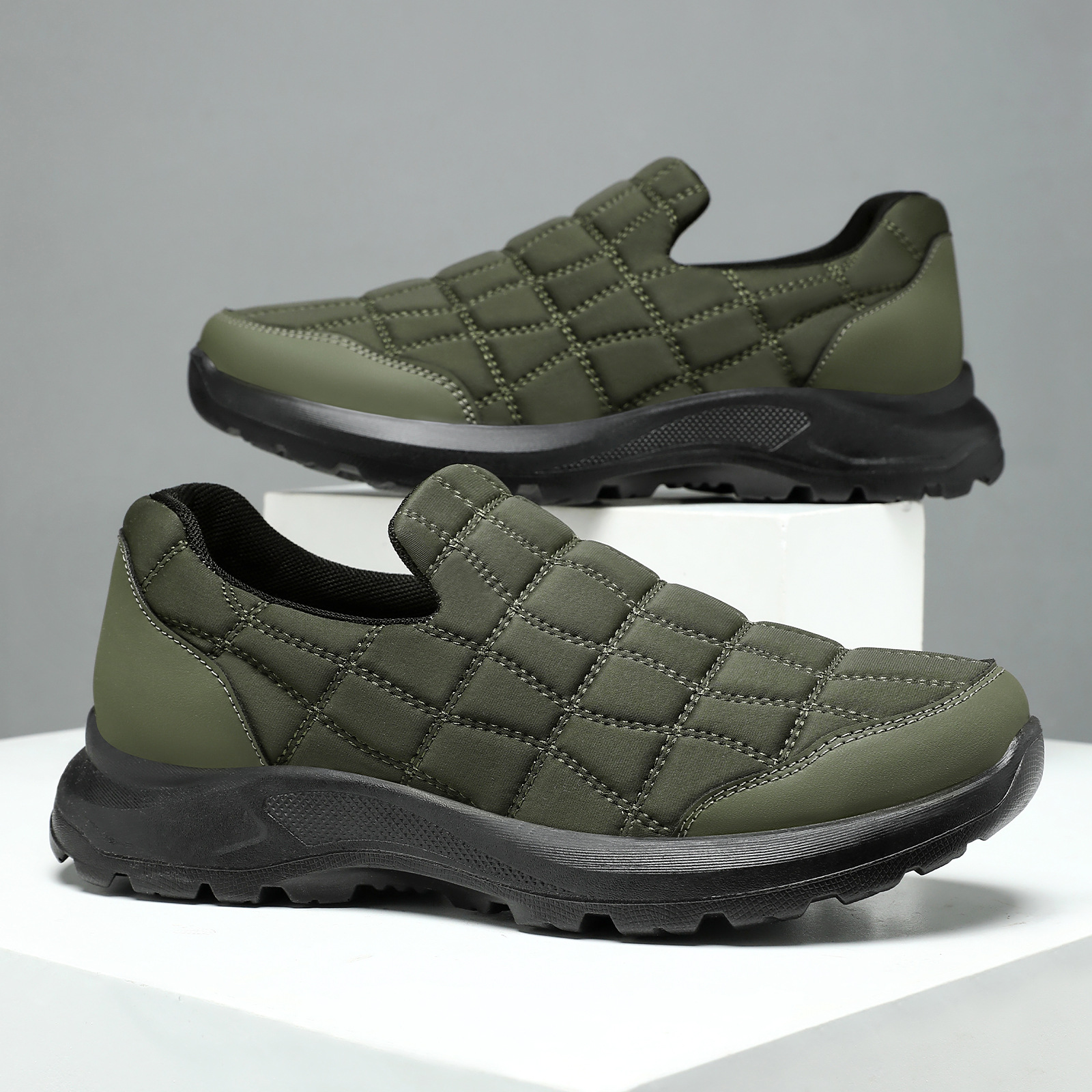 Men's casual shoes, one-step lazy shoes, soft-soled comfortable dad shoes, shallow opening breathable men's single shoes, versatile men's shoes Application Scenario