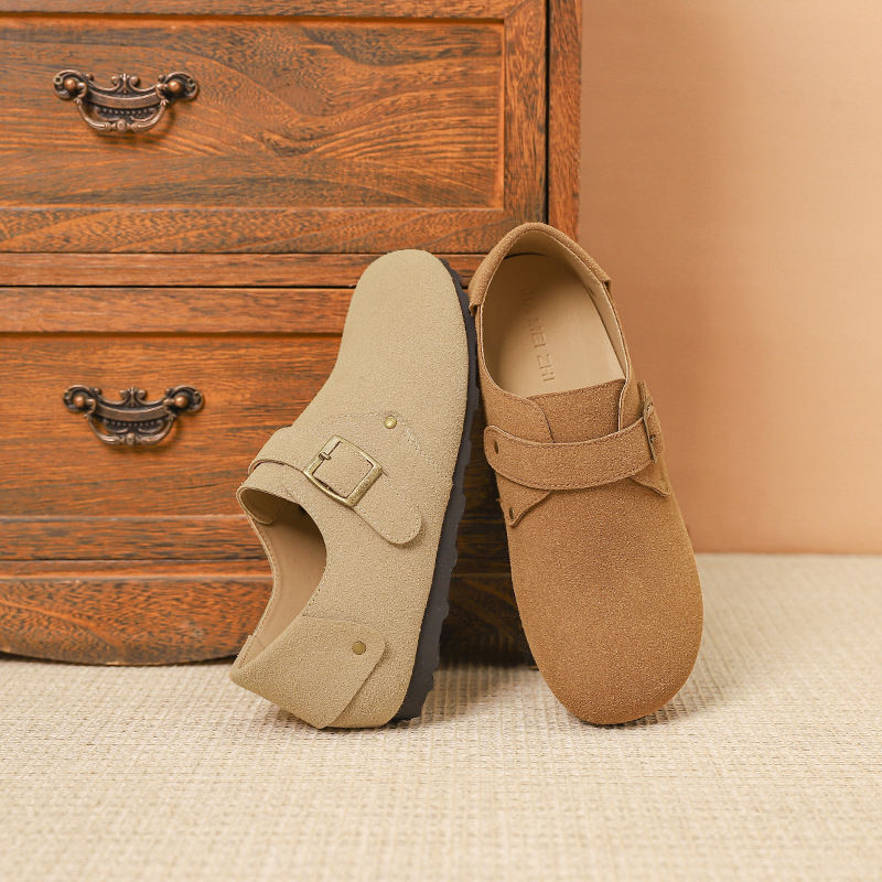 The new Spring/Autumn 2024 collection of Boken women's casual shoes is a versatile, soft-soled, soft leather, comfortable and lazy single shoe Application Scenario