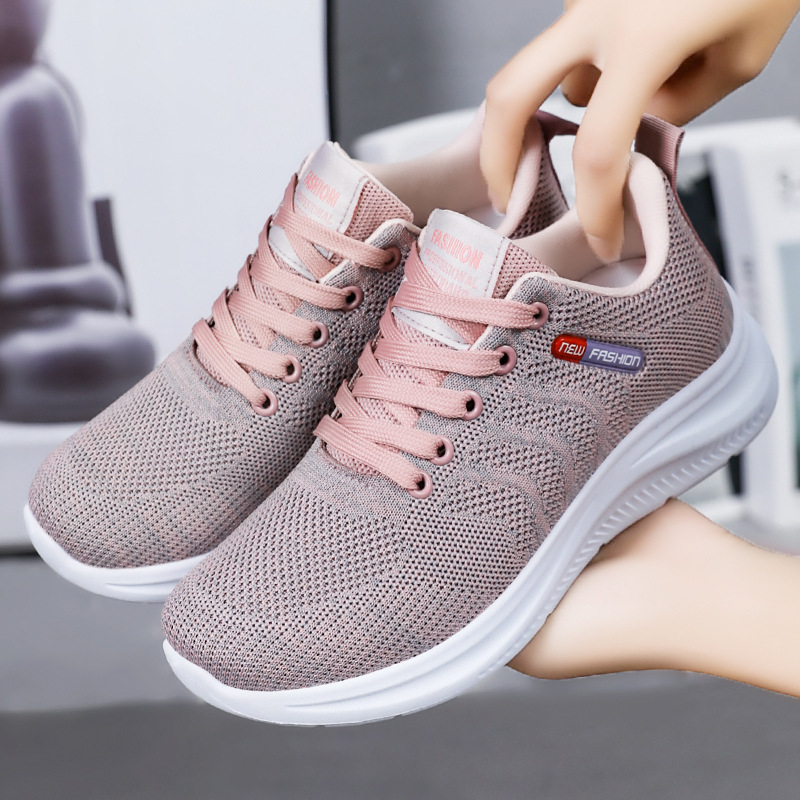 Women's shoes: Versatile, breathable, woven mesh shoes, soft-soled, comfortable and casual shoes, versatile single shoes, shallow opening, mom shoes Specification drawing