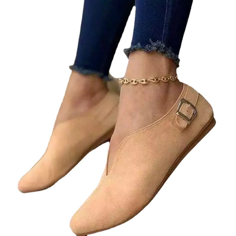 New large-sized export women's shoes for lazy people, 2022 new comfortable flat single shoes, maternity shoes, in stock for all four seasons Item Picture